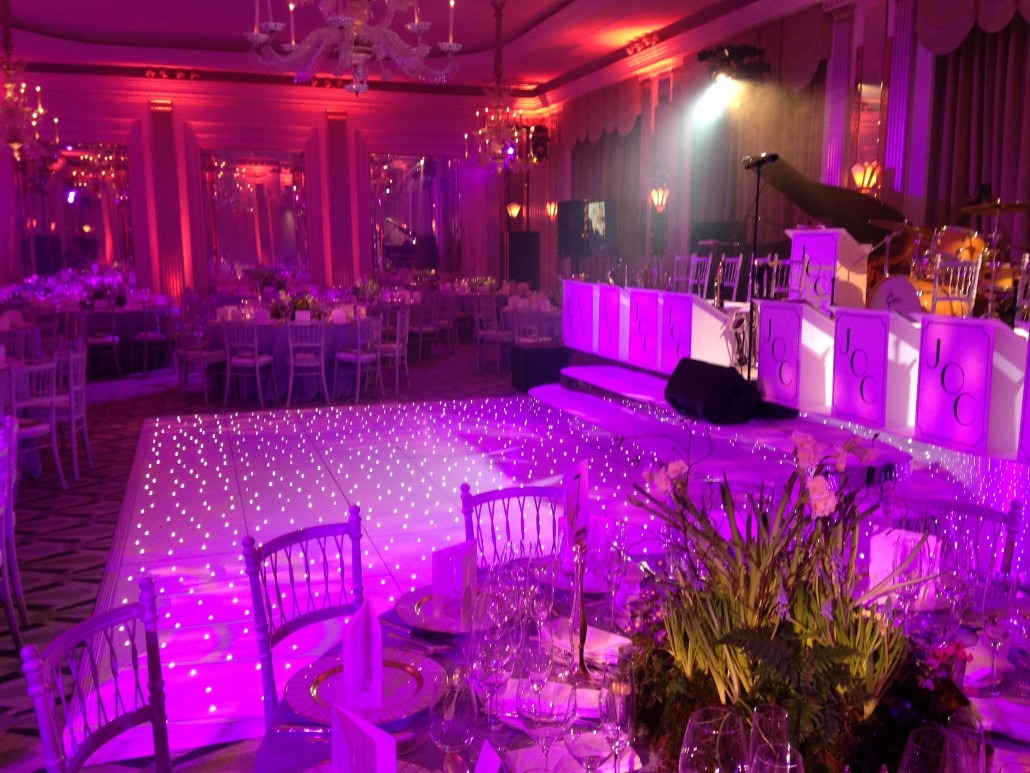 complete event equipment hire dancefloors stages light up letters