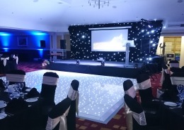 hilton avisford park av dancefloor stage and backdrop hire