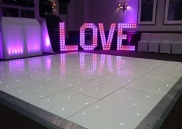 devere new place arden suite white led twinkle dancefloor and colour changing love letters