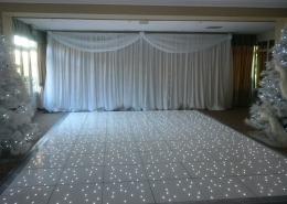 Brookfields Hotel White LED Dancefloor backdrop winter wonderland