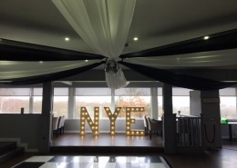 Skylarks Bar area drapes