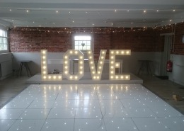 sopley mill dancefloor white led 4ft love