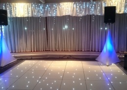 white led dancefloor at spinakker suite langstone hotel hayling island