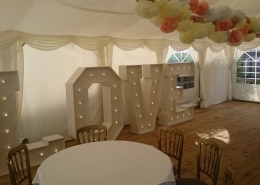 5ft LOVE vintage letters at burley manor new forest