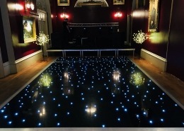 goodwood house black led dancefloor hire