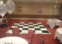 black and white dancefloor at heritage suite marriott hotel portsmouth