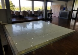 skylarks golf club white led dancefloor