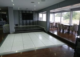white led dancefloor for wedding at skylarks