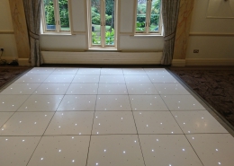 white led dancefloor at Careys Manor Hotel
