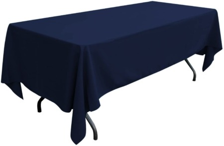 70" x 144" Inch Navy Blue Rectangular Banqueting Tablecloths