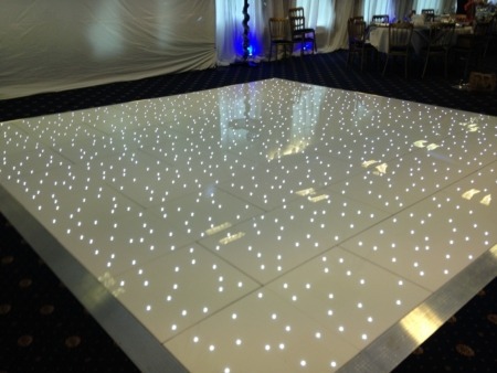 Complete 24ft x 24ft White GJ LED Dancefloor