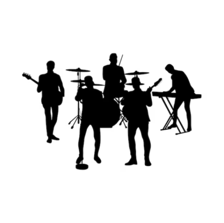 Premium 5 Piece Band Setup -  Indoor or Outdoor - up to 250 Audience