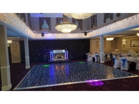 Complete 26ft x 26ft Black  LED Dancefloor