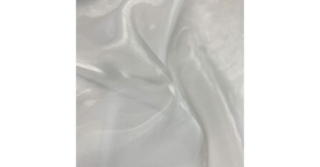 White Organza Front Drape Fabric 6m Long 3m high