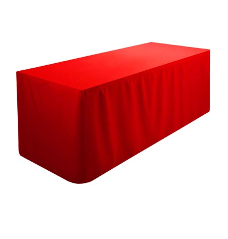 70 x 108" Red Banqueting Tablecloth (6ft x 2ft 6 Table)