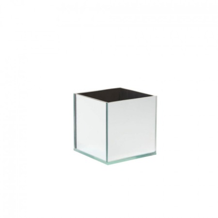 20cm Square Mirror Box Cube with Clear Top