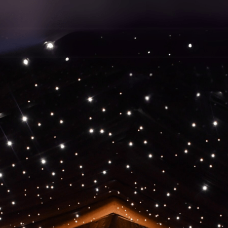 9m Black Starlit Marquee Roof