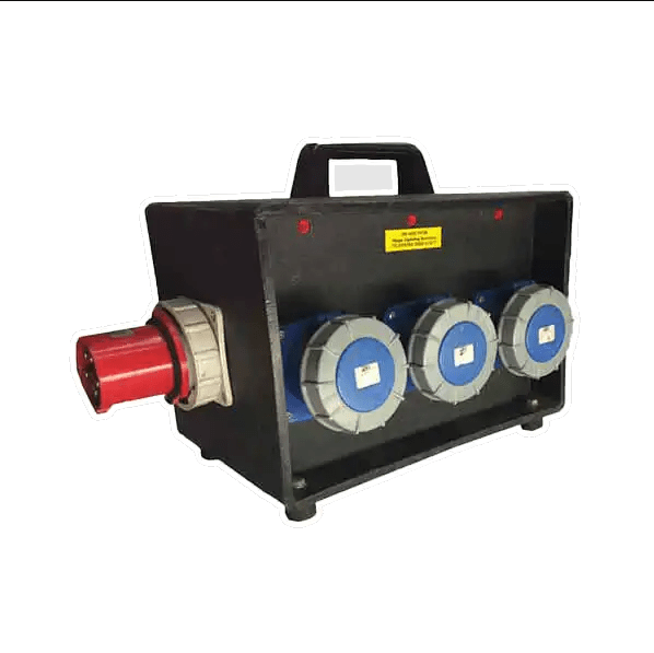 63A 3 phase to 3x 63A single phase Power Distribution Box