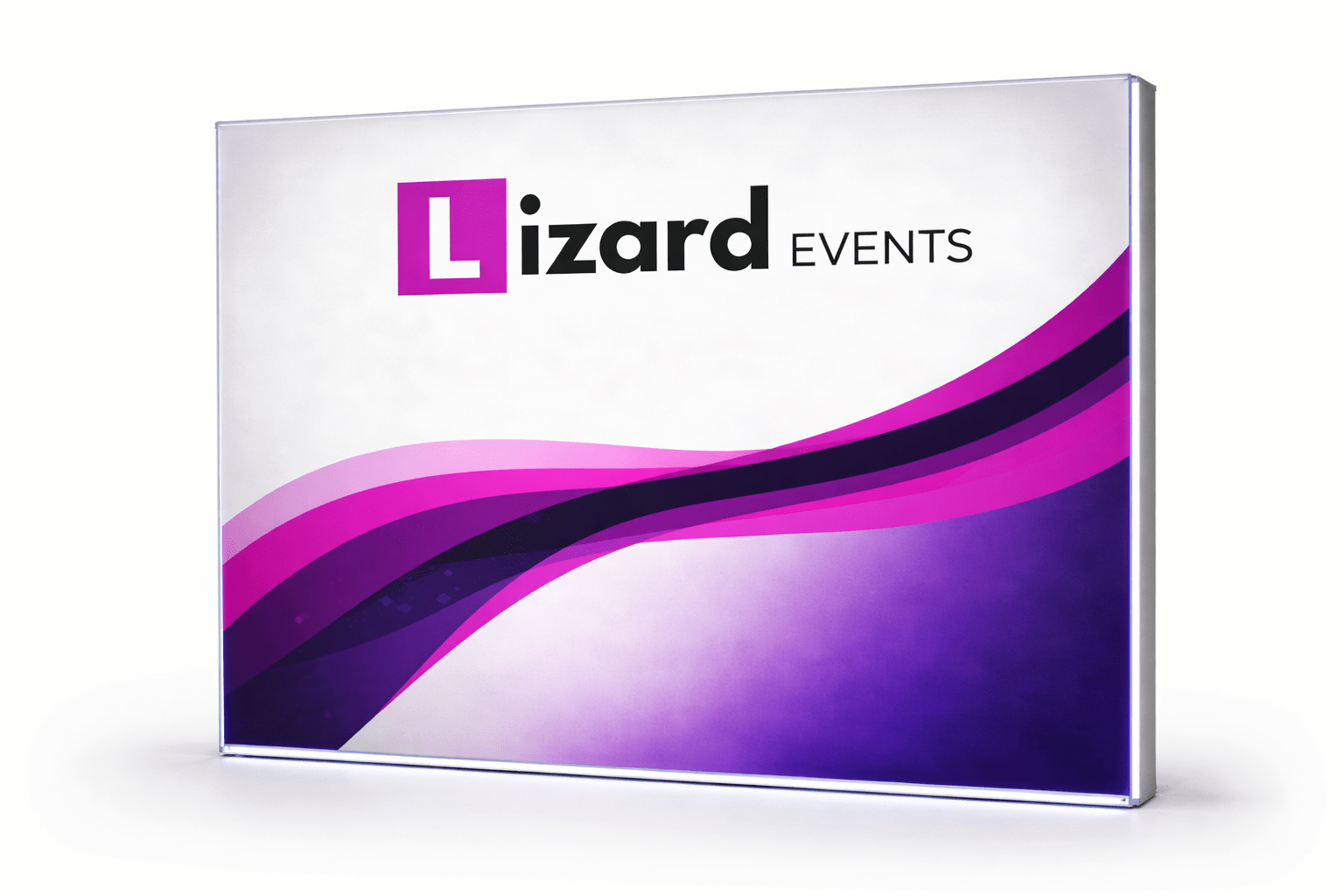 Exhibition Equipment - Frameless Lightbox Light up Backdrop 3m x 2.5m - 2 Days