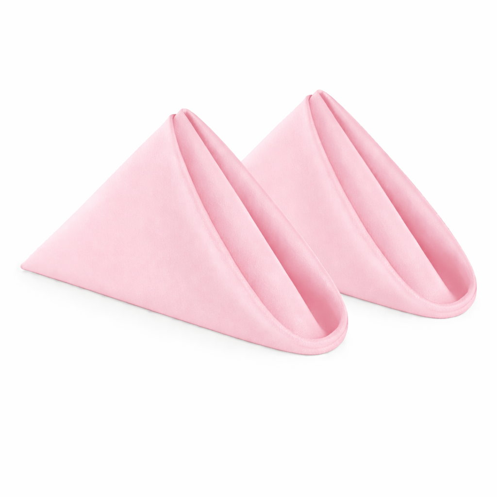 Light Blush Pink – Polyester Banqueting Napkins