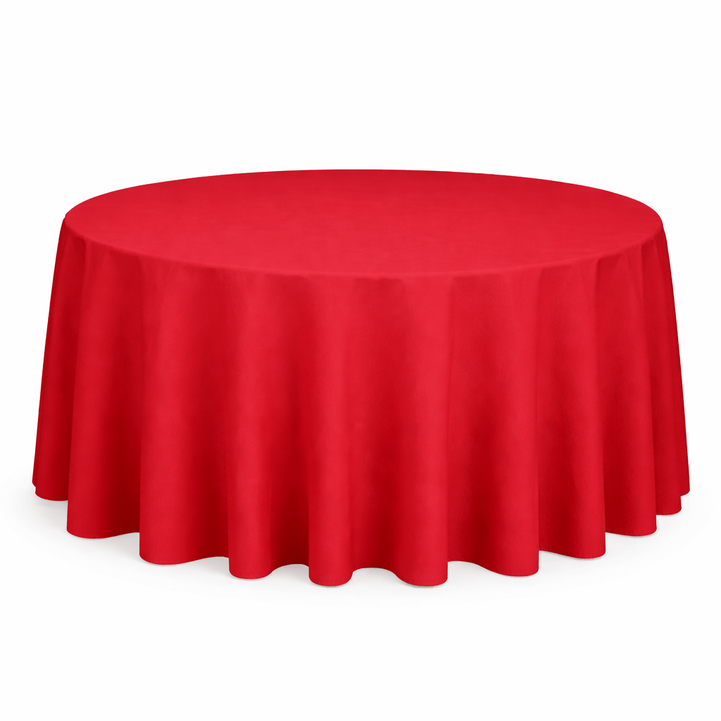 Red – 120" Round Banqueting Tablecloth