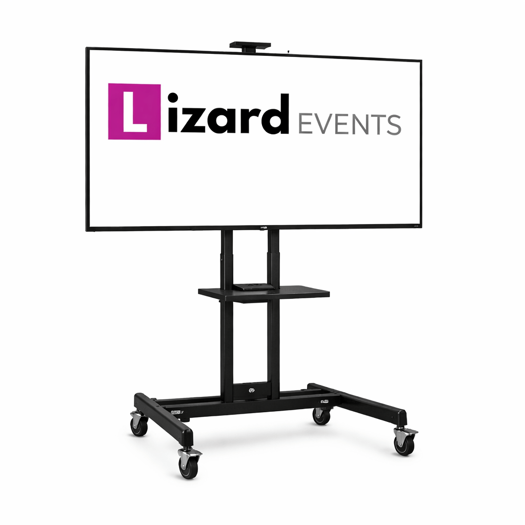 Exhibition Equipment - 50" UHD LED TV with HDMI Cable and Trolley Stand